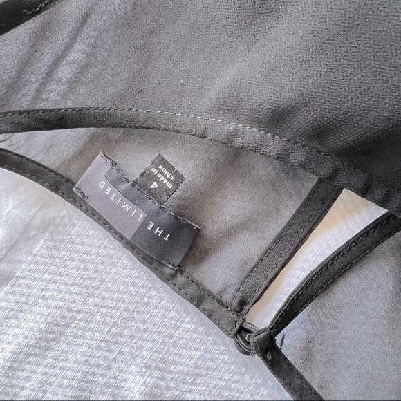 The Limited Maxi Satin and Sheer Dress in Black Color Size 4 - Picture 11 of 12